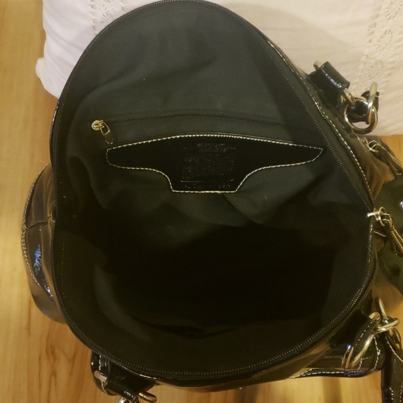 Black shiny coach bag - Picture 5 of 7